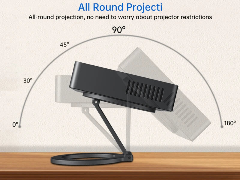 8849 MARS Mini Projector Portable DLP Projector Pocket Size Auto Focus & Key Compatible for Laptop, PC, Smartphone