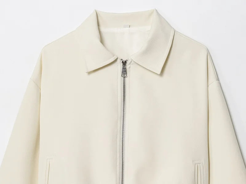 MUJER Puffed Bomber Jackets for Women Zip Varsity Cropped Jacket Woman Demi-season Jacket for Women Outerwears Womens Coats