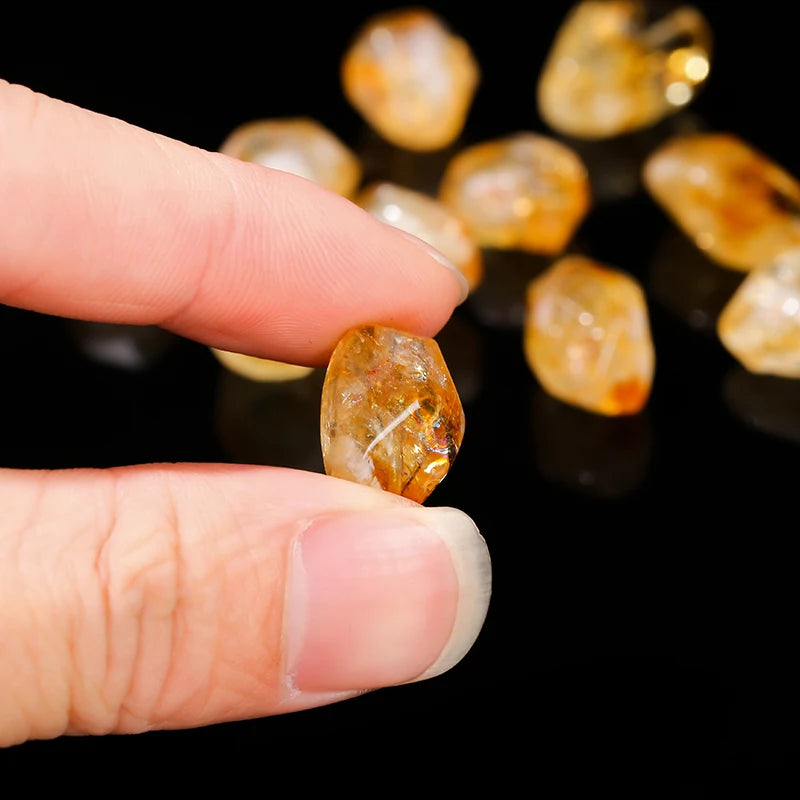 1 Pc Natural Golden Quartz Citrine Irregular Shape Bead Random Size For Jewelry Making Diy Necklace Bracelet Earrings Accessory