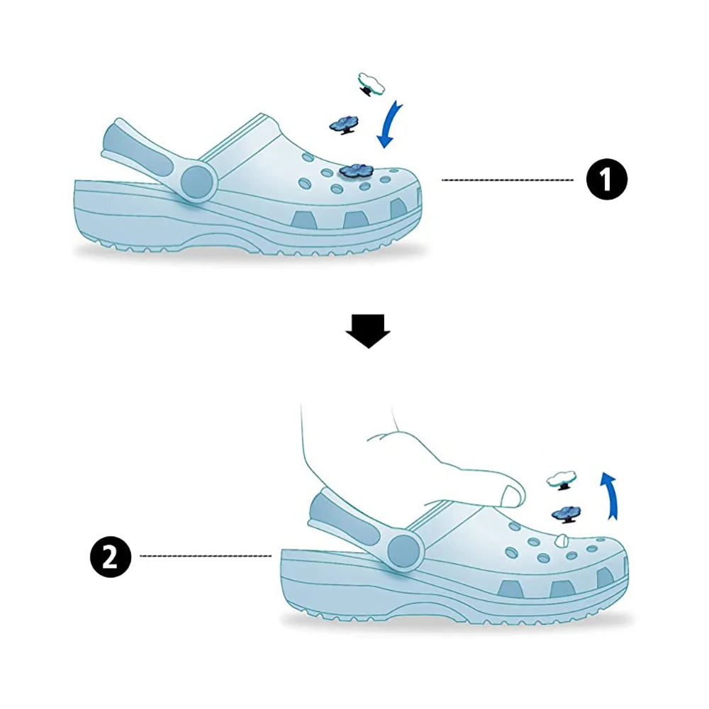 12Pcs Cartoon Shoe Charms, Shoe Decoration Charms,Cute Shoe Charms for Party Birthday Gifts