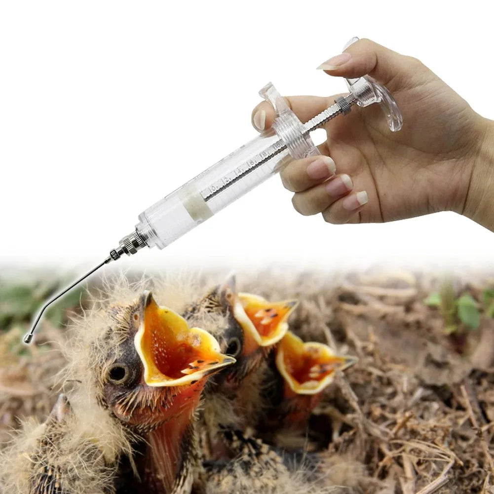 1 Pc Parrot Feeder Manual Bird Feeding Syringe Pigeon Rodent Feeding Baby Bird Feeding Small Pet Gavage Straight Medicine Tube