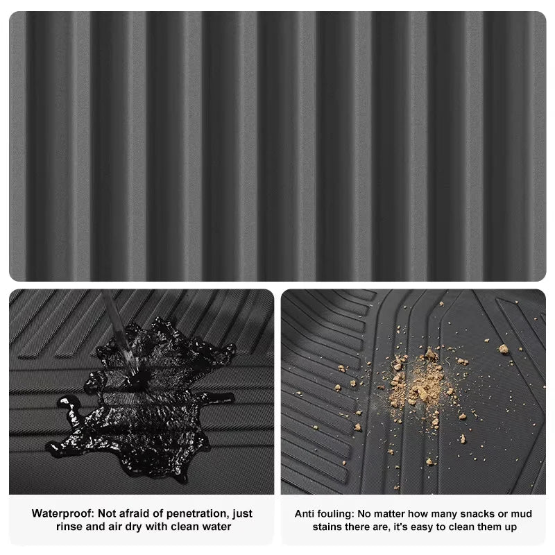 For BYD Shark 2025 2024 Floor Mats Trunk Mats, All Weather Waterproof Anti-Slip Front Rear Cargo Liner Mat Foot Pads