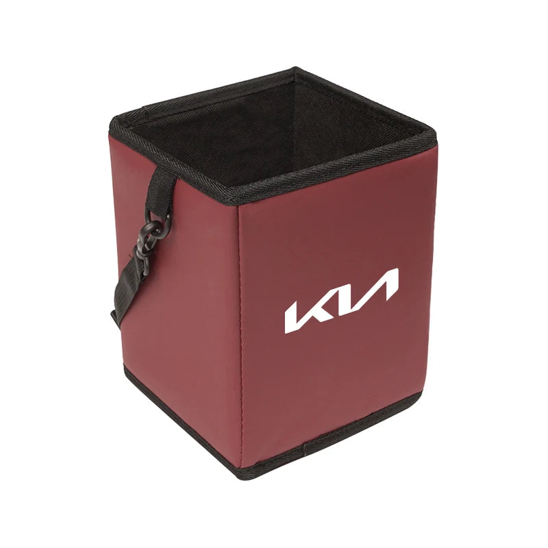 KIA Car Garbage Storage Box Multifunctional Organize Bag For KIA EV6 Stinger RIO Sorento Picanto Ceed Borrego Syros K4 K5 K8 K9
