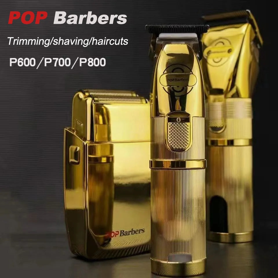 Bubble Bag  Hair Clipper Cordless Powerful Haircut Trimmer Top Quality Barber Hair Cutting Machine Metal Body Hair Trimmer