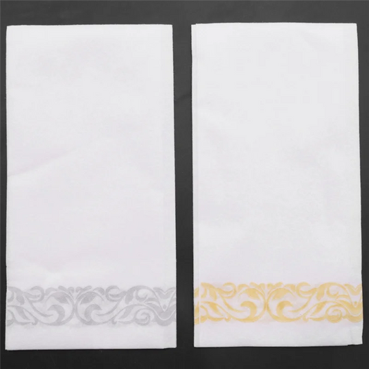 AA20-200Pcs Disposable Hand Towels Paper Napkin Bathroom Weddings Party Hotel Napkins Paper Soft And Absorbent Airlaid Paper