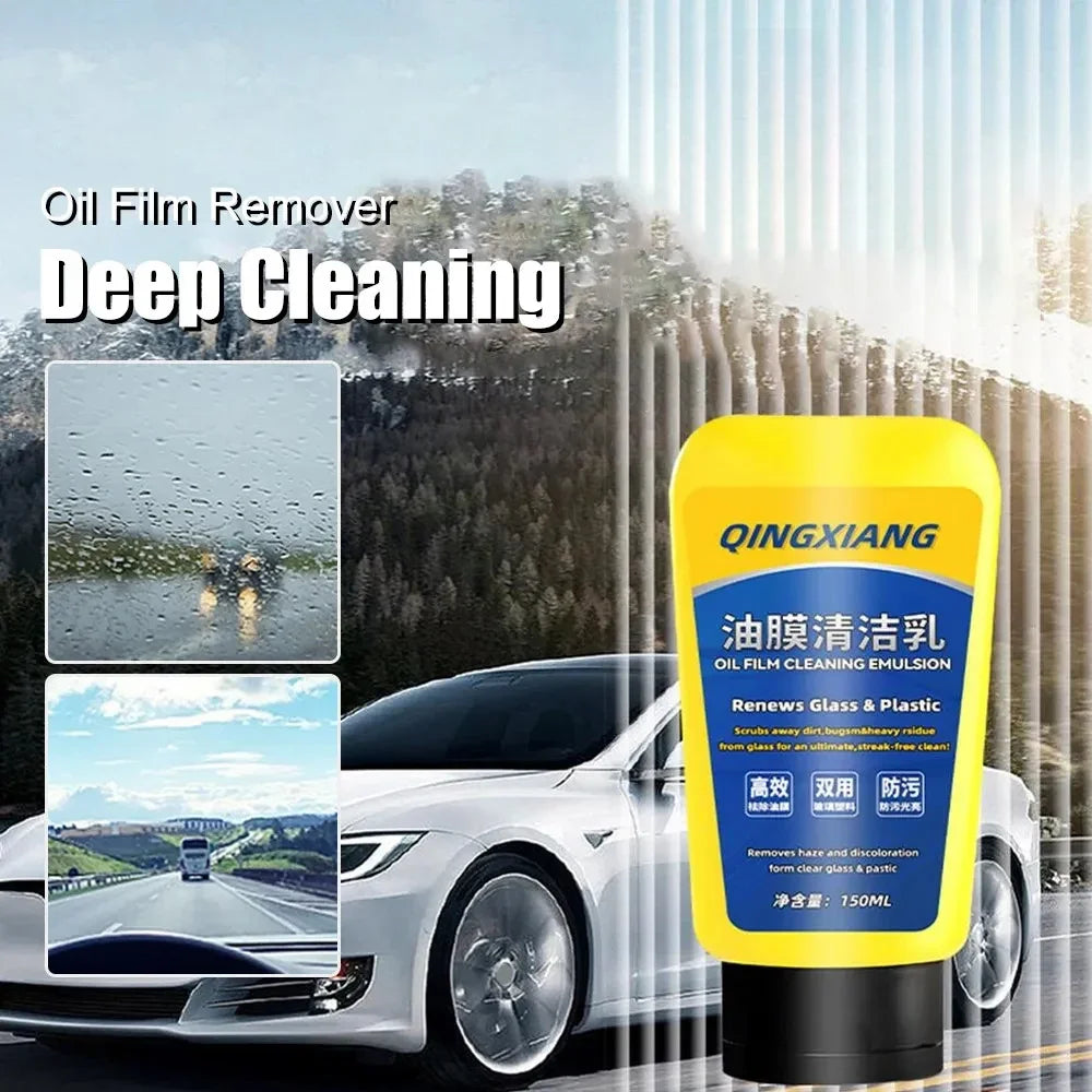Car Glass Oil Film Removing Paste Auto Glass Film Coating Agent Waterproof Rainproof Anti-fog Glass Cleaner For Auto Windshield