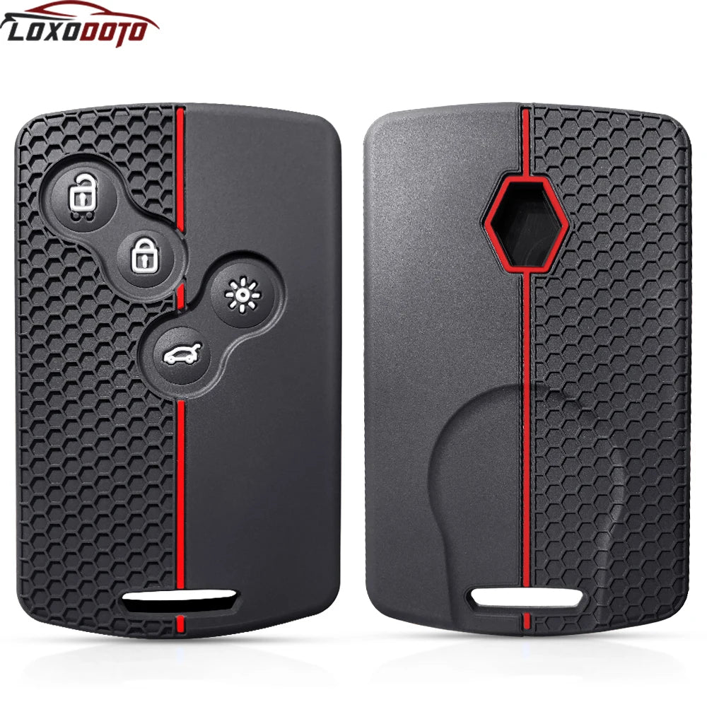 Siliconekey Case Card Cover Holder For Renault Megane 3 2 4 Kadjar Laguna 3 Koleos Clio 4 Captur Scenic 3 Stage Koleos Logan