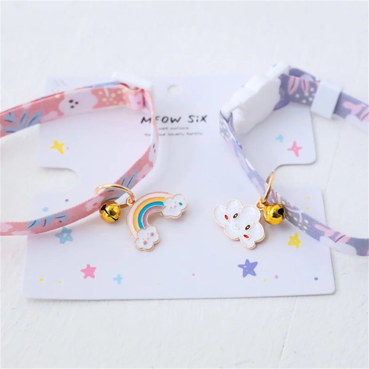 1Pc Kitten Collar with Bell Cut Pet Cat Collars Breakaway Adjustable Cats Collar Puppy Collar Pet Supplies for Kittens