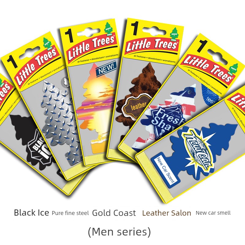 Perfume Small Tree Car Air Freshener American Small Tree Fragrance Tablets Car Interior Ornaments Car Pendant Car Aromatherapy Ointment