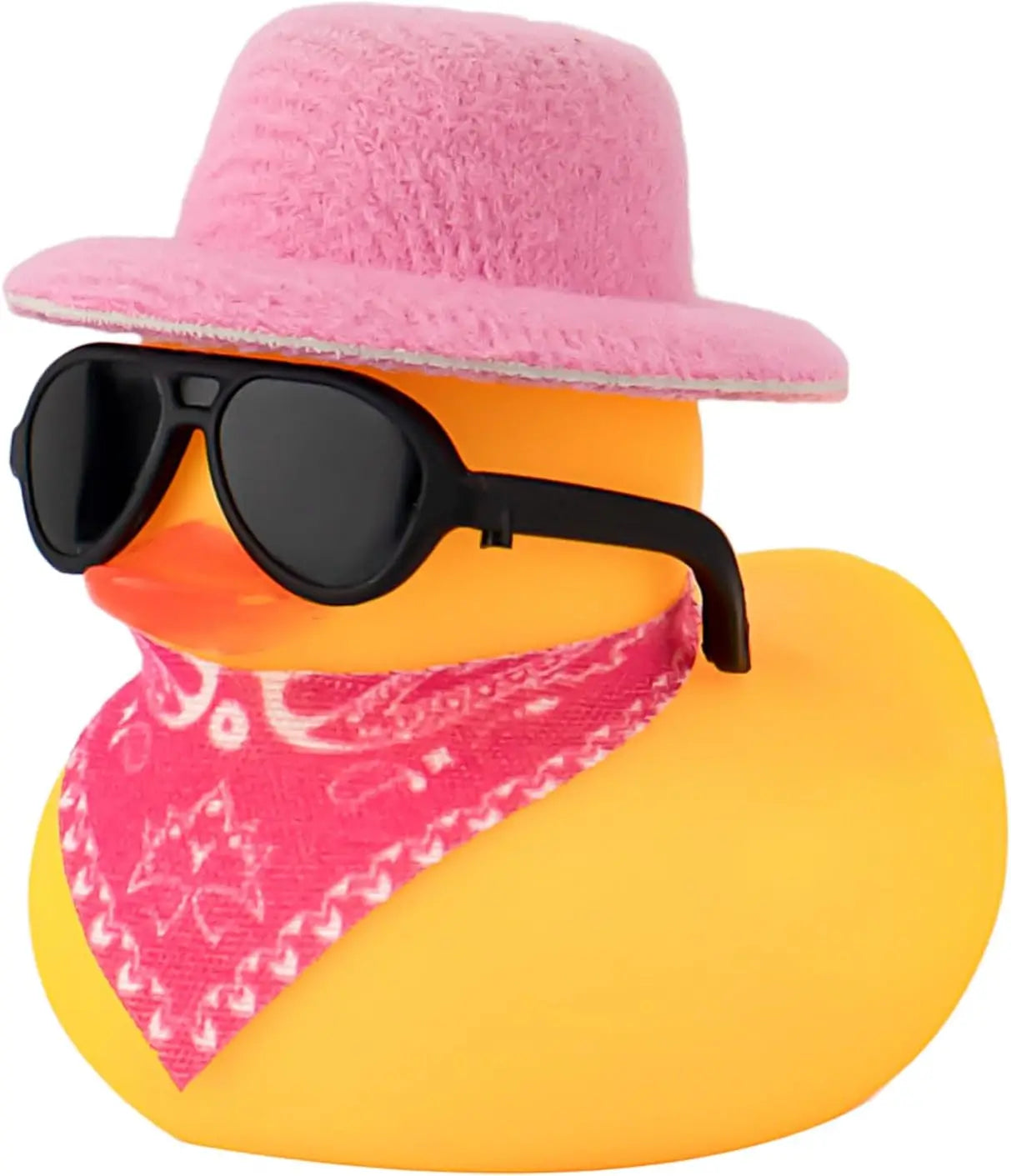 Rubber Duck Car Ornaments Yellow Duck Car Dashboard Decorations with Propeller Helmet for Christmas Decor and Home Decorations