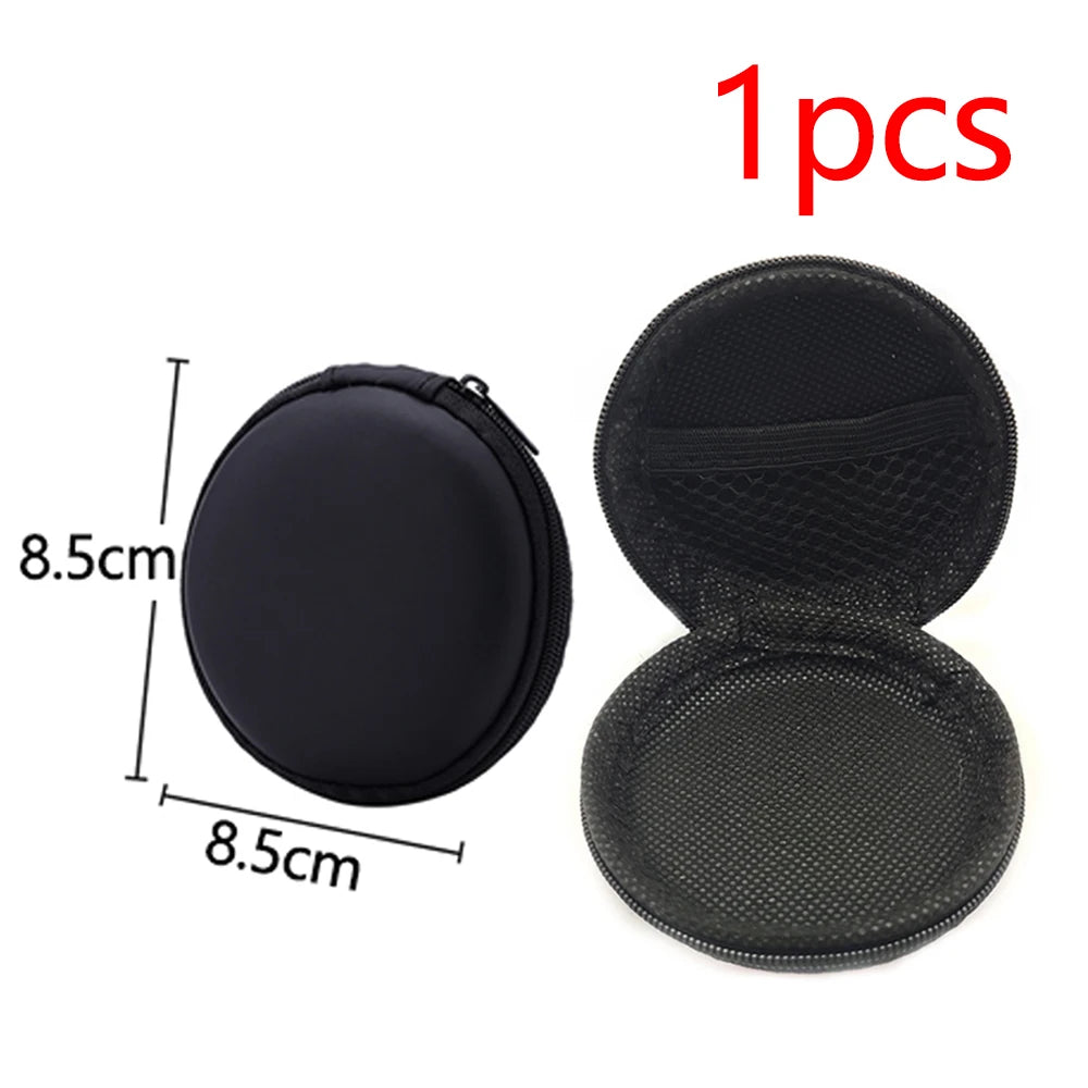 Earphone Data Storage Bag Oval Square Rectangle Cable Organizer Bags Mini Zipper Pouch Tech Gadgets Portable Charger U Disk Case