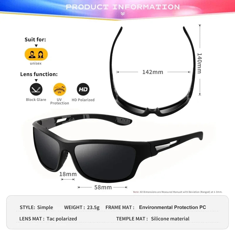 Fashion Men Sports Sunglasses Women Outdoor Driving Glasses Dustproof Riding Motorcycle Fishing Golf Glasses UV400