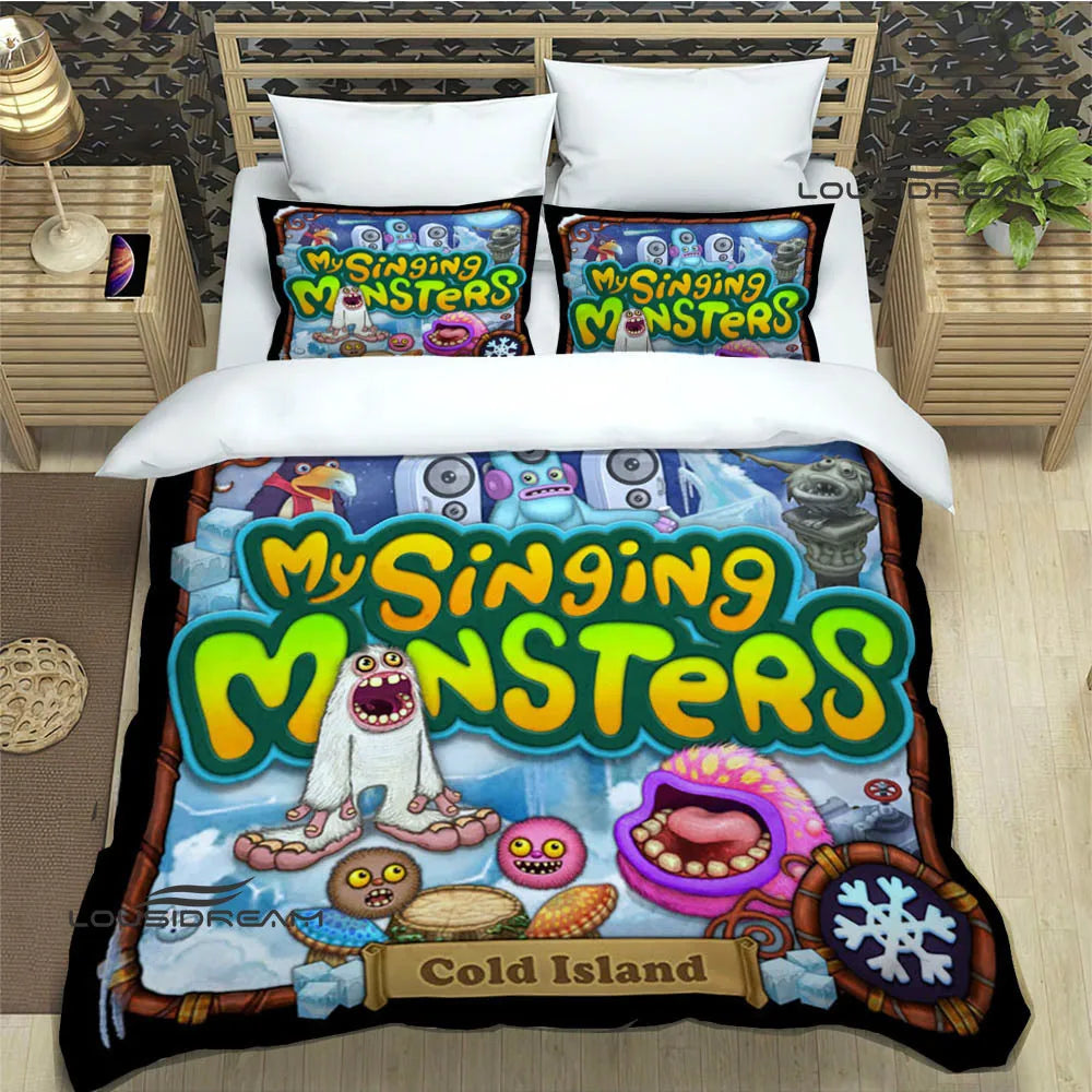 Game My Singing Monsters Bedding Sets exquisite bed supplies set duvet cover bed comforter set bedding set luxury birthday gift