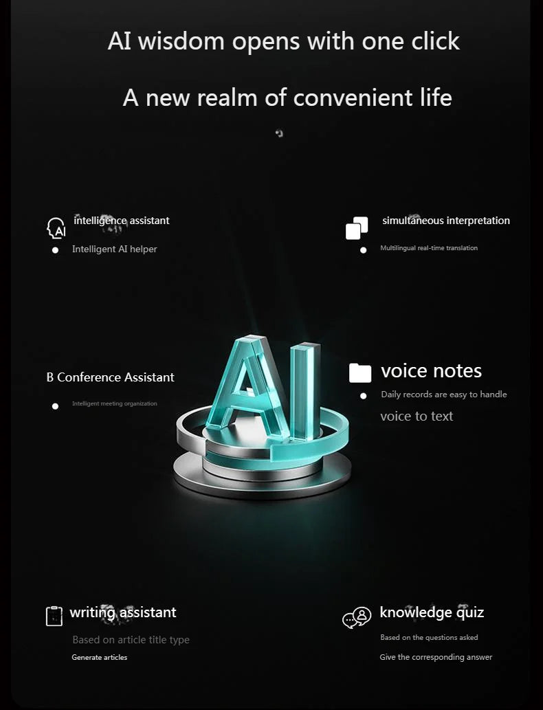 Butterfly Earrings Bluetooth 5.4 Headphone AI Translator Long Battery Life Touch screen Clip on Jewelry Earphones For Girls Gift