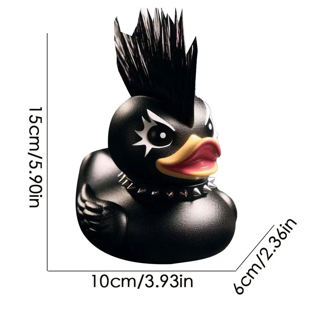 Duck Statue Indoor Gothic Sculpture Punk Animal Figurine Resin Statues Desk Decor Collectible Figurines Satan Duck Decoration
