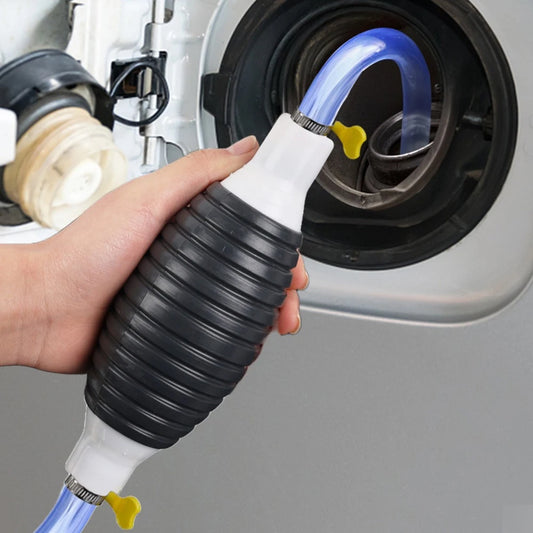 Universal Car Emergency Fuel Extractor Siphon Hose Manual Pressurised Self-priming Fuel Pump Car Engine Fuel Diesel Accessories