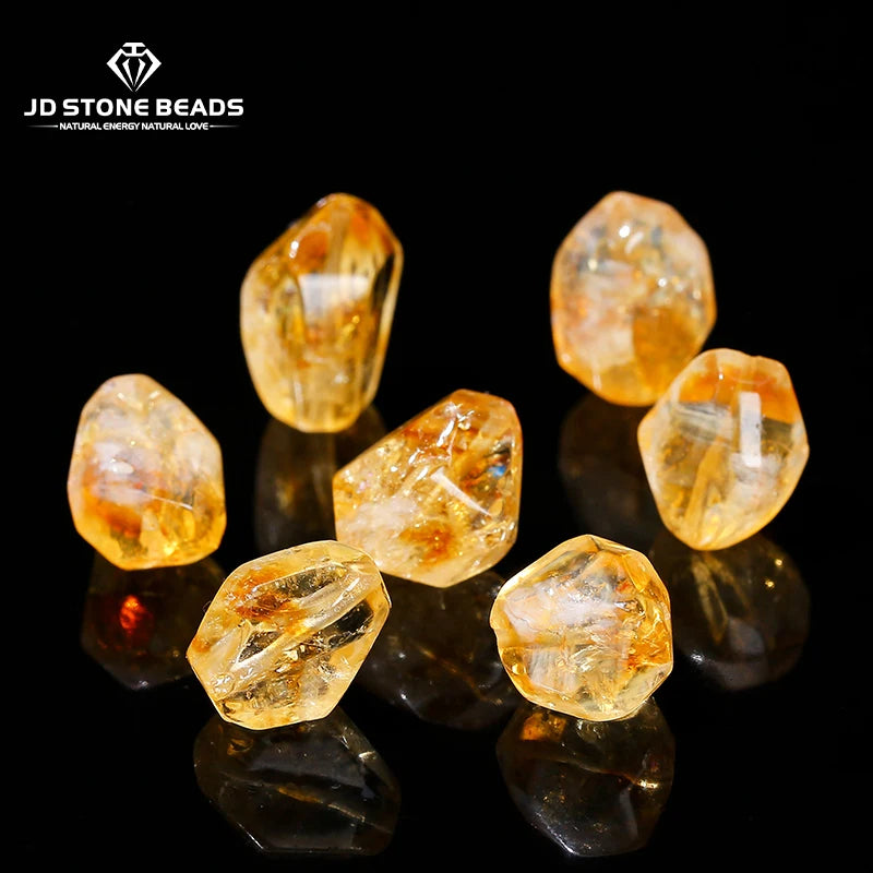 1 Pc Natural Golden Quartz Citrine Irregular Shape Bead Random Size For Jewelry Making Diy Necklace Bracelet Earrings Accessory