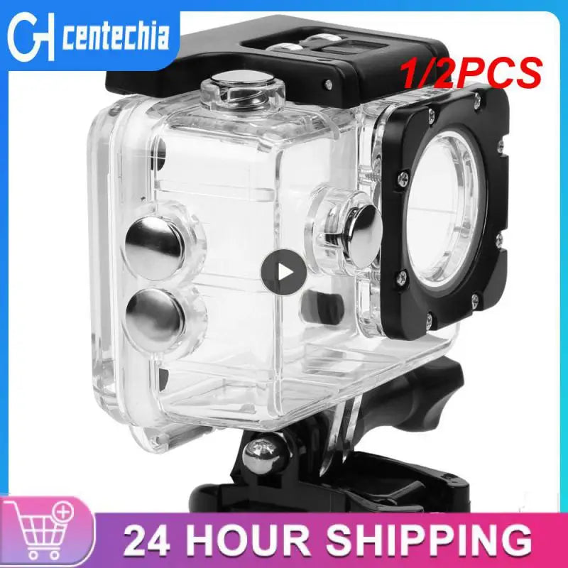 1/2PCS Action Camera Waterproof Case for SJCAM SJ4000/EKEN H9/H9R/AKASO EK7000/EK5000 Dive Housing Protection Shell Accessories