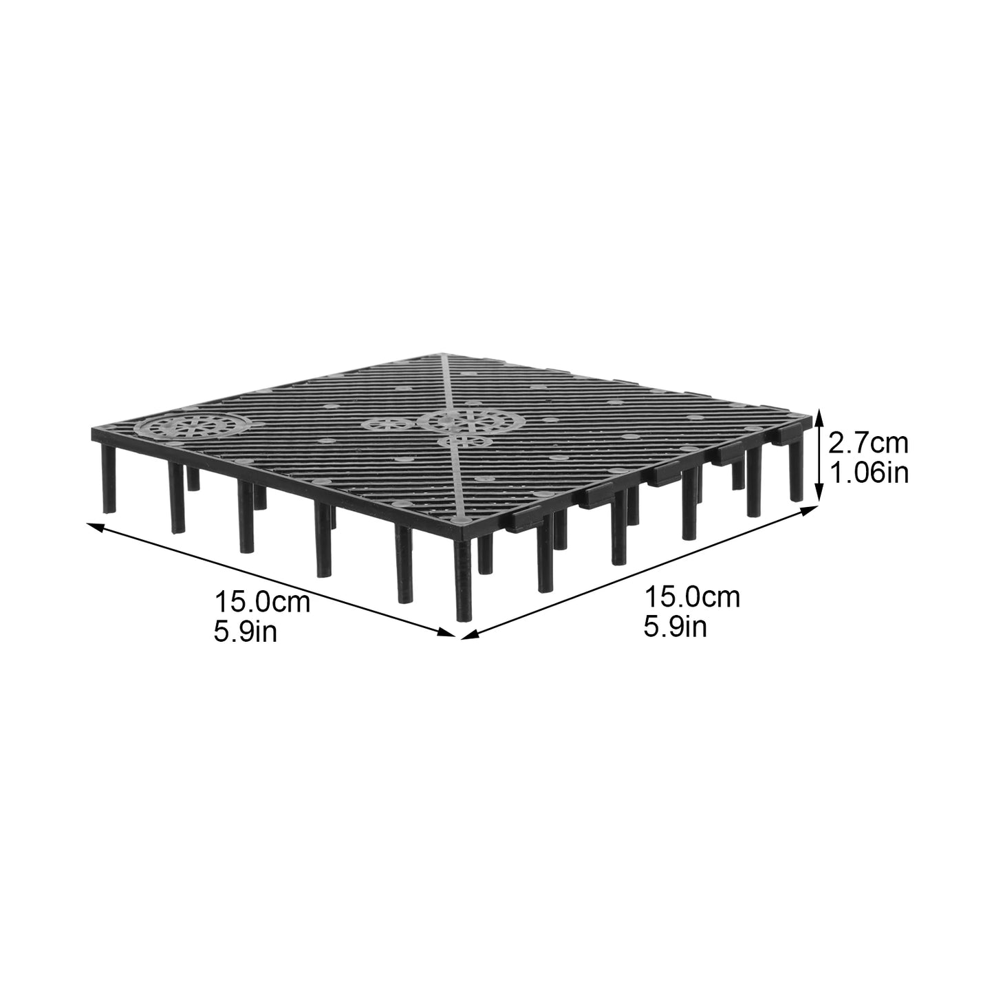 Fish Tank Bottom Plate Aquarium Bottom Gravel Divider PVC Sand Grid Board Tank Aquarium Bottom Gravel Divider