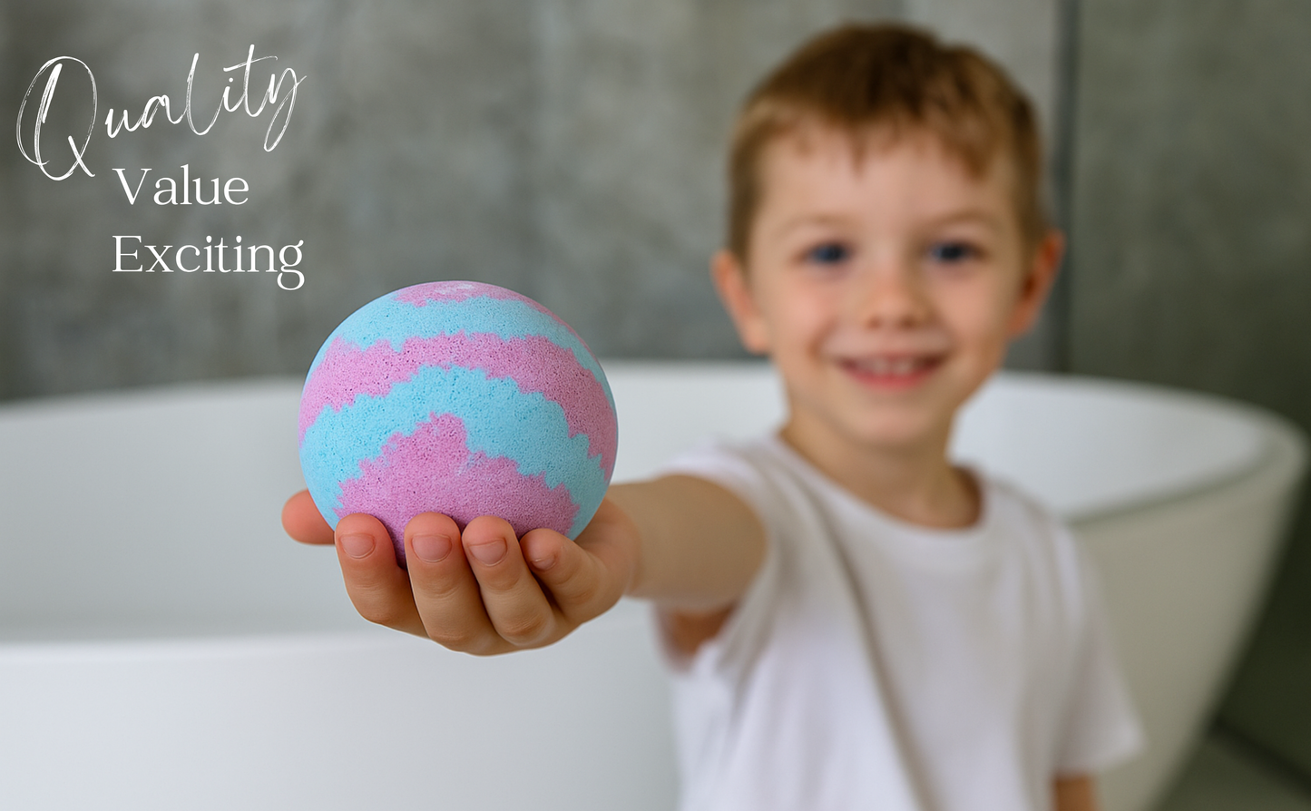 EvolutionUSA 1pc Space Bath Bomb for Boys & Girls, Planet Bath Ball with Toy Hidden Inside, Organic Hypoallerganic Childrens Bathbomb, Cosmic Fun Space Surprise, Gift Set Birthday, Christmas, Easter