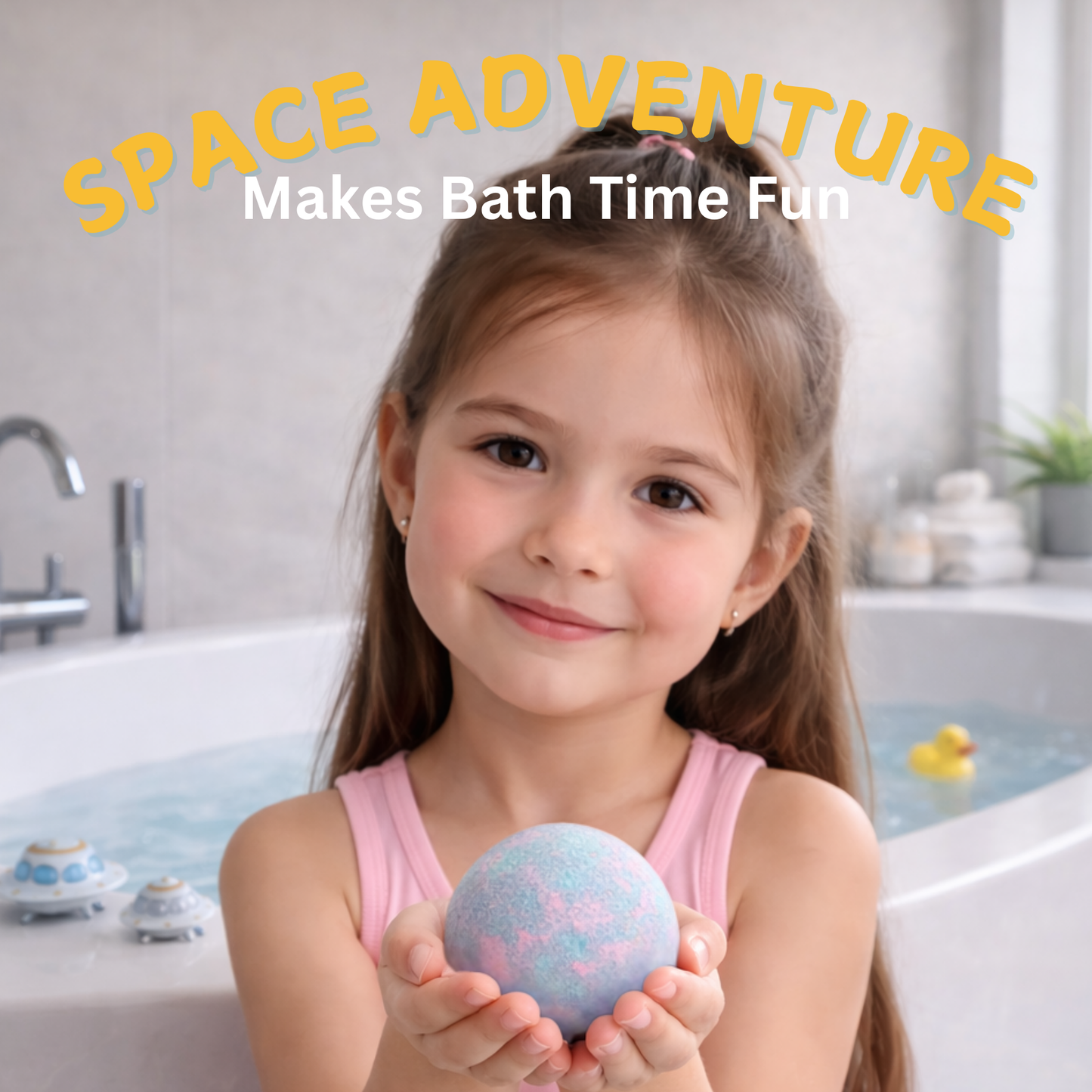 EvolutionUSA 6pc Space Bath Bombs for Boys & Girls, 6 Planet Bath Balls with Toy Hidden Inside, Organic Hypoallerganic Childrens Bathbombs, Cosmic Fun Space Surprise, Gift Set Birthday, Christmas, Easter