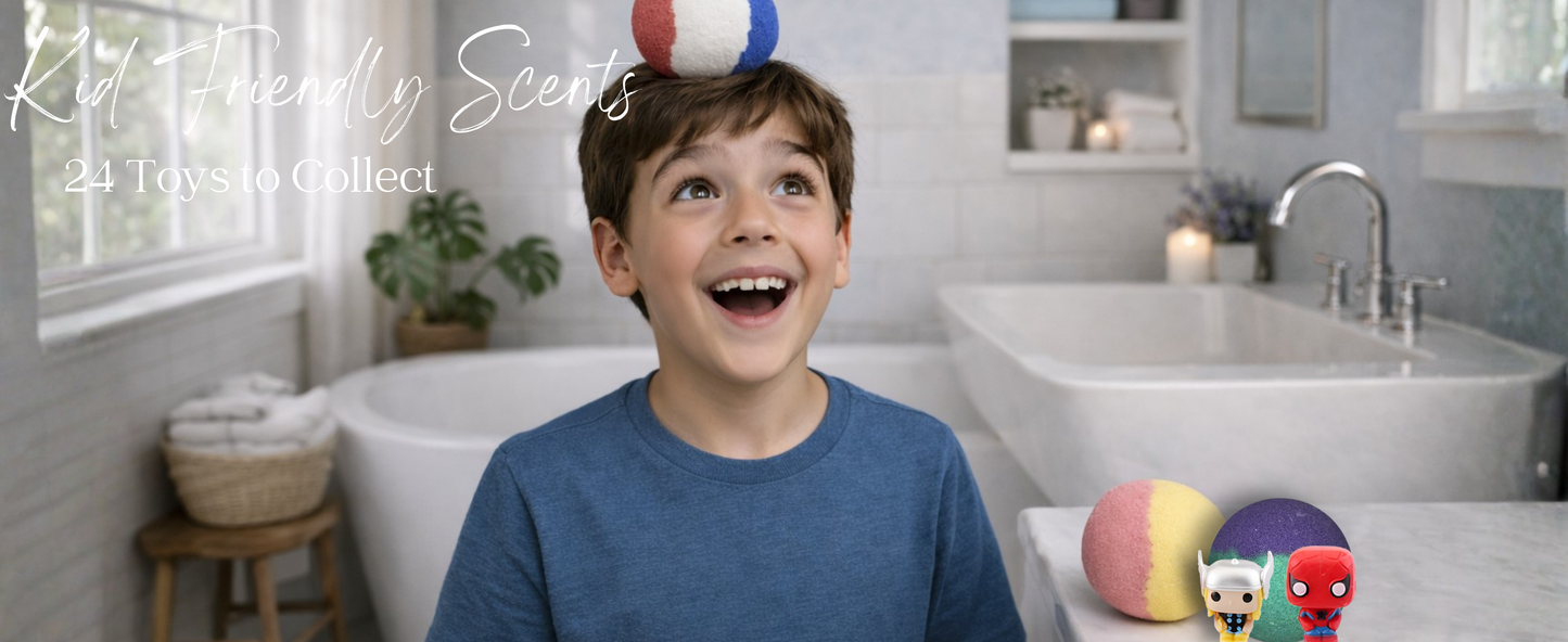 EvolutionUSA Epic Superhero Bath Bombs for Kids, 6pc Super Hero Bath Bombs with Toy Inside Bathbombs, Spiderman Bathbomb with Surprise Inside, Bath Balls for Marvel Lovers, Easter Childrens Bath Bomb