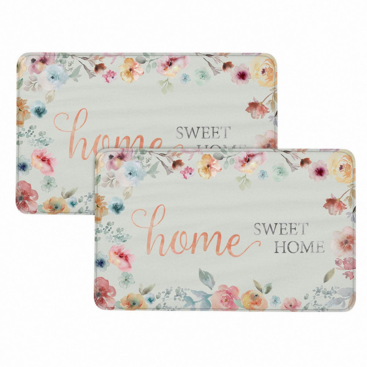 Bibb Home 1-2 Pack Anti Fatigue Cushioned Kitchen Mats