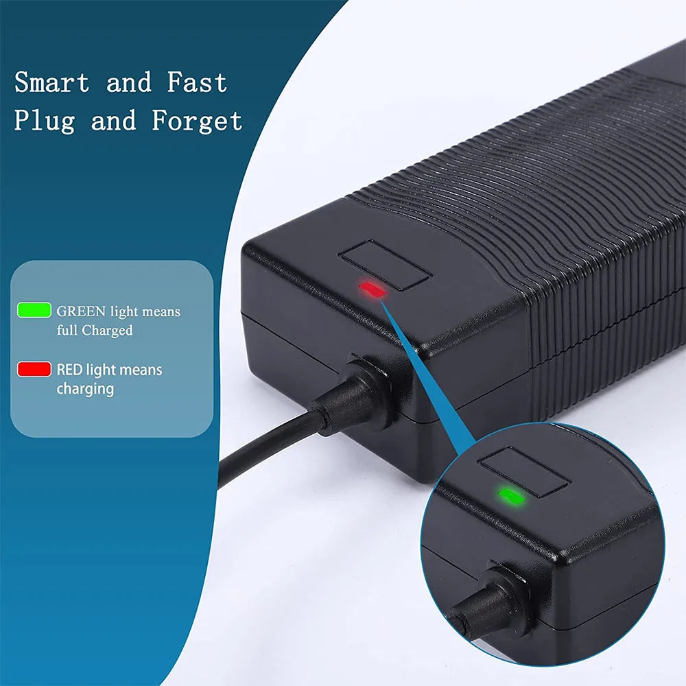 16.8V 5A 10A Power Adapter Li-ion Battery Charger Suitable for 14.4V 14.8V 16.8V 4-String Lithium Battery Pack