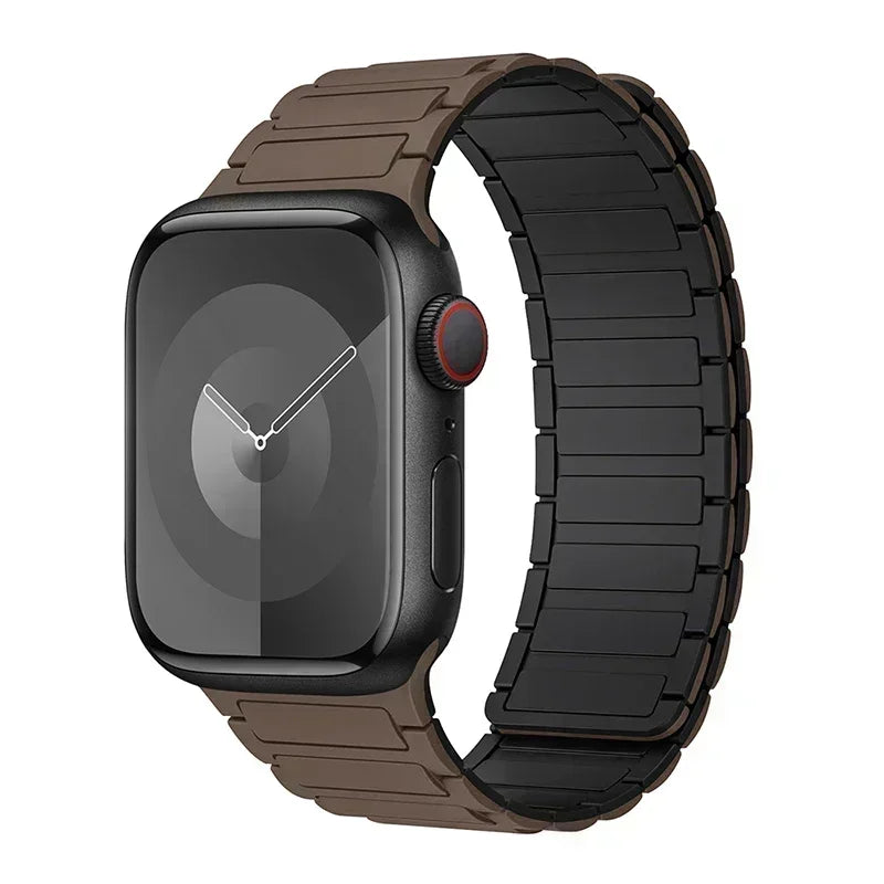 Silicone Strap for Apple Watch 46mm 42mm 49mm 45mm 41mm 44mm 40mm Magnetic Band for lWatch Ultra 2 Series 10 9 8 7 6 SE 5 4 3