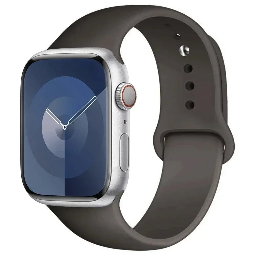 Silicone Band For Apple Watch strap 44mm 45mm 40mm 41mm 42-46mm sport bracelet iwatch series 8 7 6 5 4 9 10 11 SE-Ultra 2/3 49mm