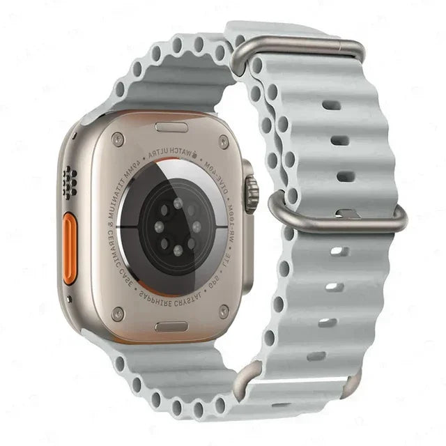 Ocean strap For Apple Watch Ultra 2 Band 49mm 10 9 8 7 45mm 41mm Silicone Bracelet Wristband iWatch 6 5 4 3 SE 44mm 40 42mm band