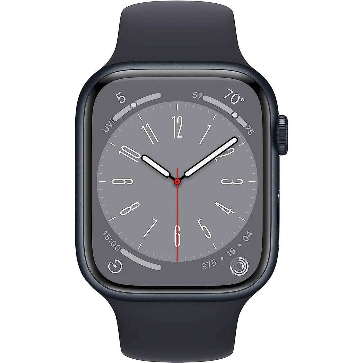 Apple Watch Series 8 (GPS 45MM) - Midnight Aluminum Case with Midnight Sport Band (Refurbished)
