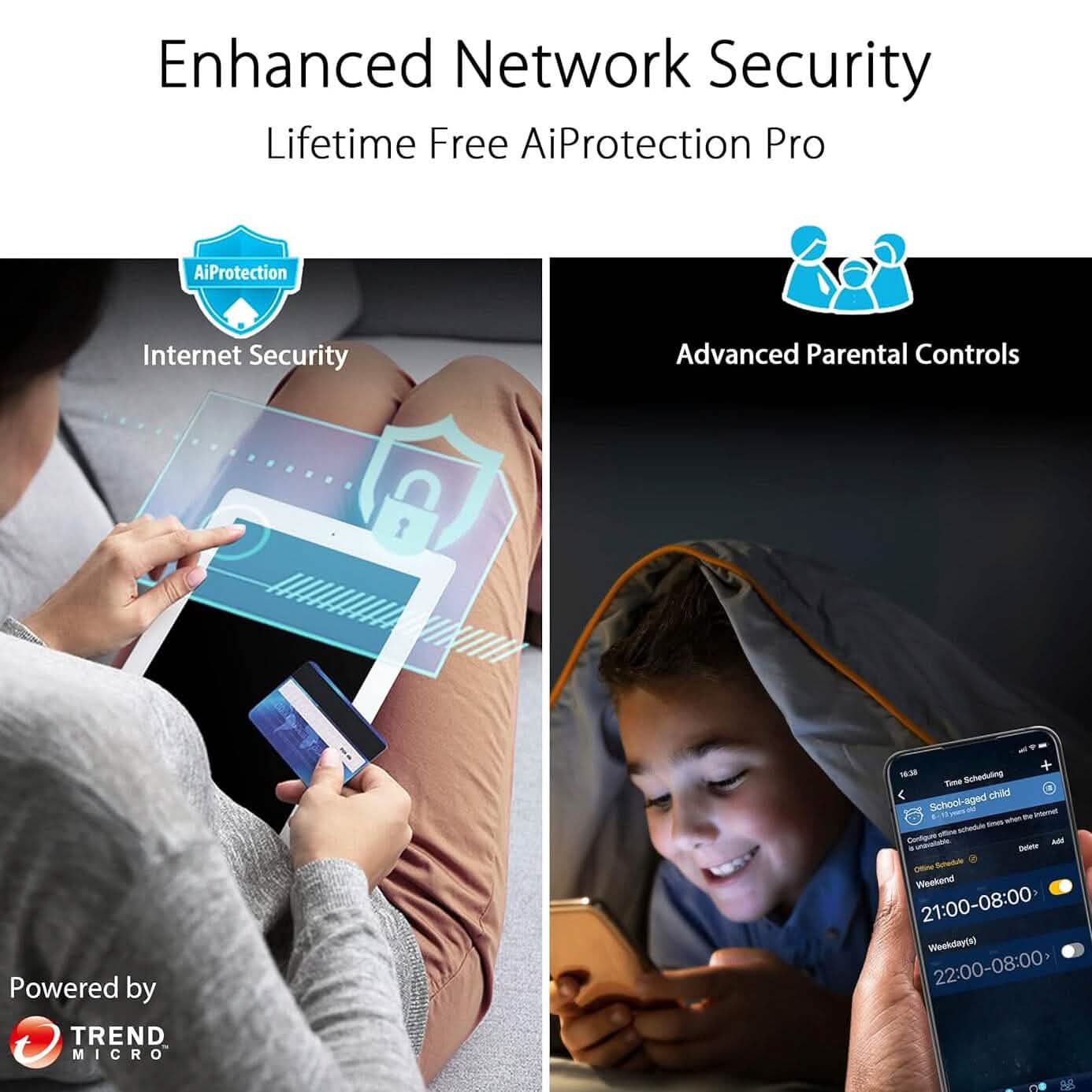 ASUS RT-AX88U Pro (AX6000) Dual Band WiFi 6 Extendable Gaming Router (Refurbished)