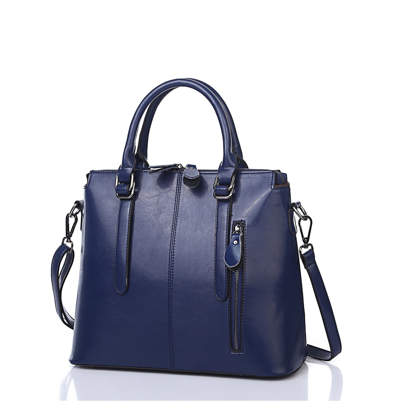 Genuine Leather Women's Bag, Fashionable Women's Hand-held Crossbody, One Shoulder Oil Wax Cowhide Bag, Office, Travel, Ladies' Gifts, Mother's Day Gifts, Christmas Gifts, Valentine's Day Gift, Best for Christmas