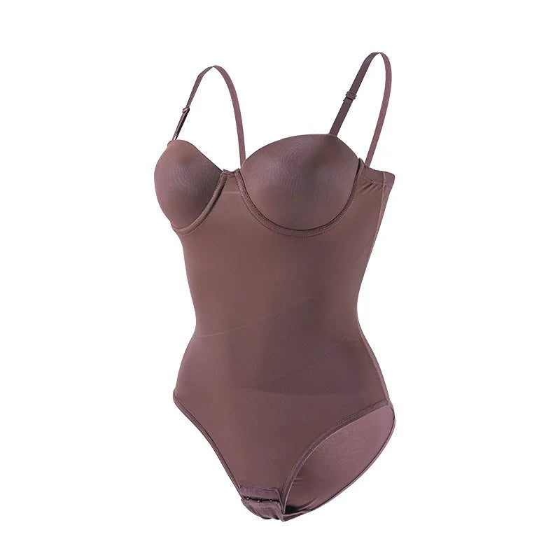 Cross-Border Plus Size Seamless One-Piece Shapewear Dress Special Strapless Corset Waist Cincher Hip Lifter with Bra