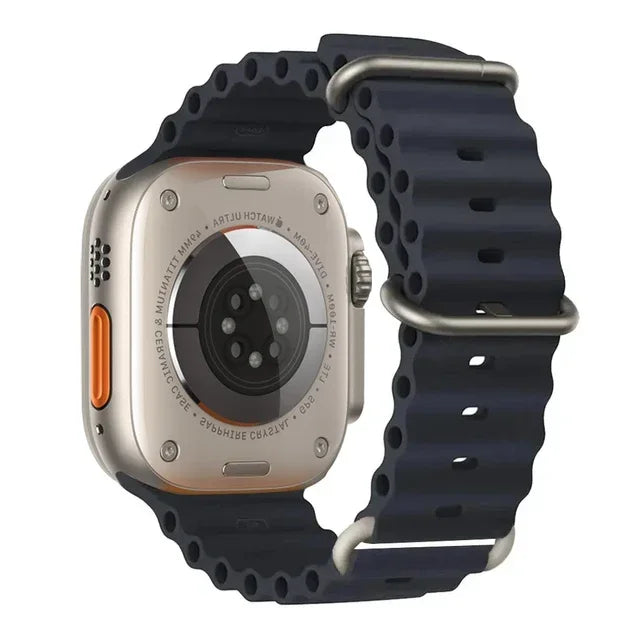 Ocean strap For Apple Watch Ultra 2 Band 49mm 10 9 8 7 45mm 41mm Silicone Bracelet Wristband iWatch 6 5 4 3 SE 44mm 40 42mm band