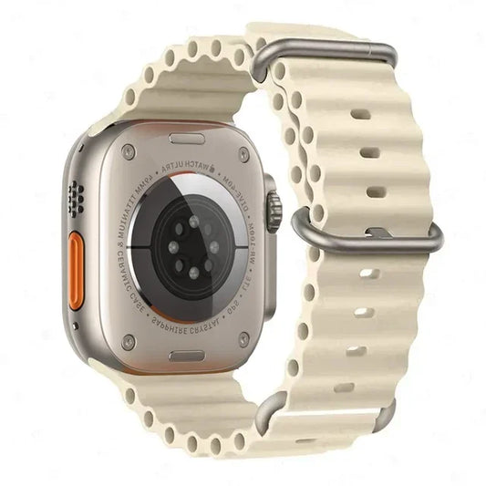 Ocean strap For Apple Watch Ultra 2 Band 49mm 10 9 8 7 45mm 41mm Silicone Bracelet Wristband iWatch 6 5 4 3 SE 44mm 40 42mm band