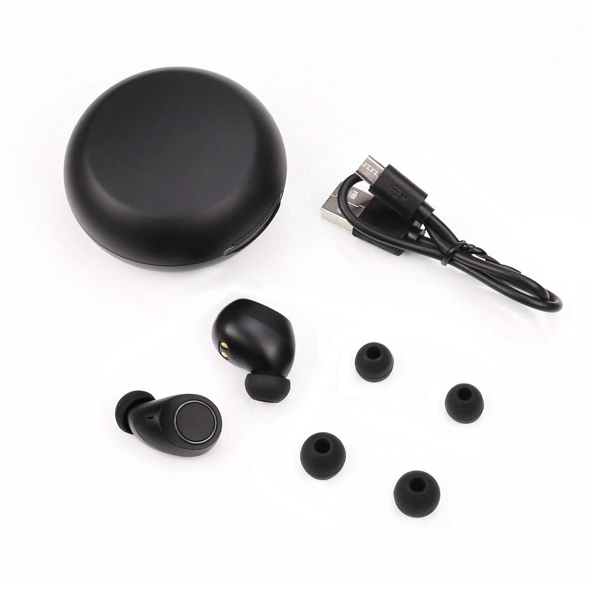 Bluetooth 5.0 Wireless Headset Deep Bass Stereo Earbuds LCD Power Display