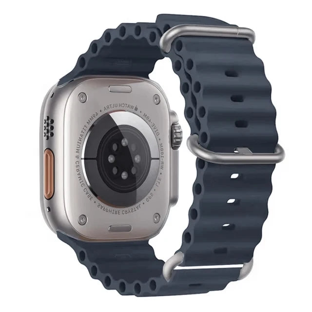 Ocean strap For Apple Watch Ultra 2 Band 49mm 10 9 8 7 45mm 41mm Silicone Bracelet Wristband iWatch 6 5 4 3 SE 44mm 40 42mm band