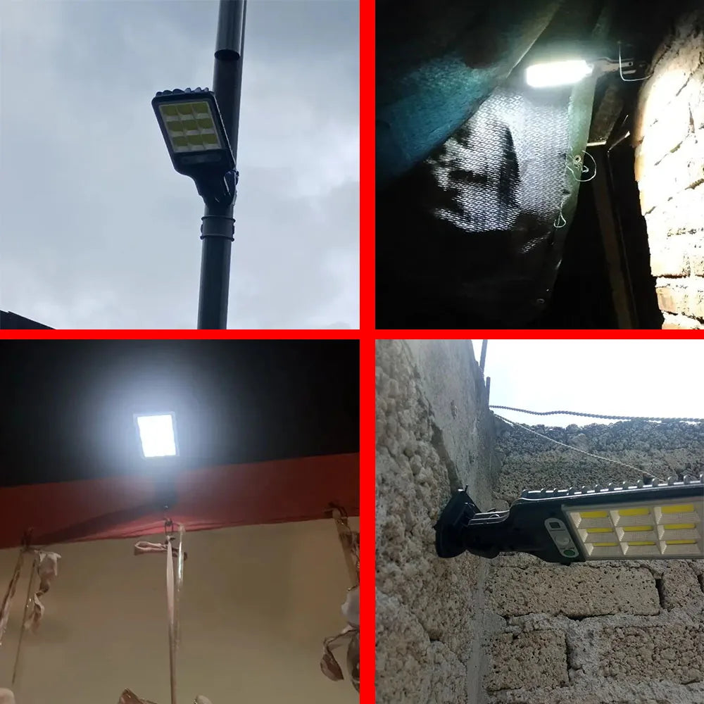 Garage Door Street Lights Outdoor Wireless Induction Solar Wall Lamp Motion Sensor with 3 Lighting Modes Garden Patio Path Yard