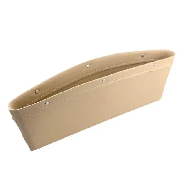 Car Organizer PU Leather Seat Slit Gap Pocket Storage