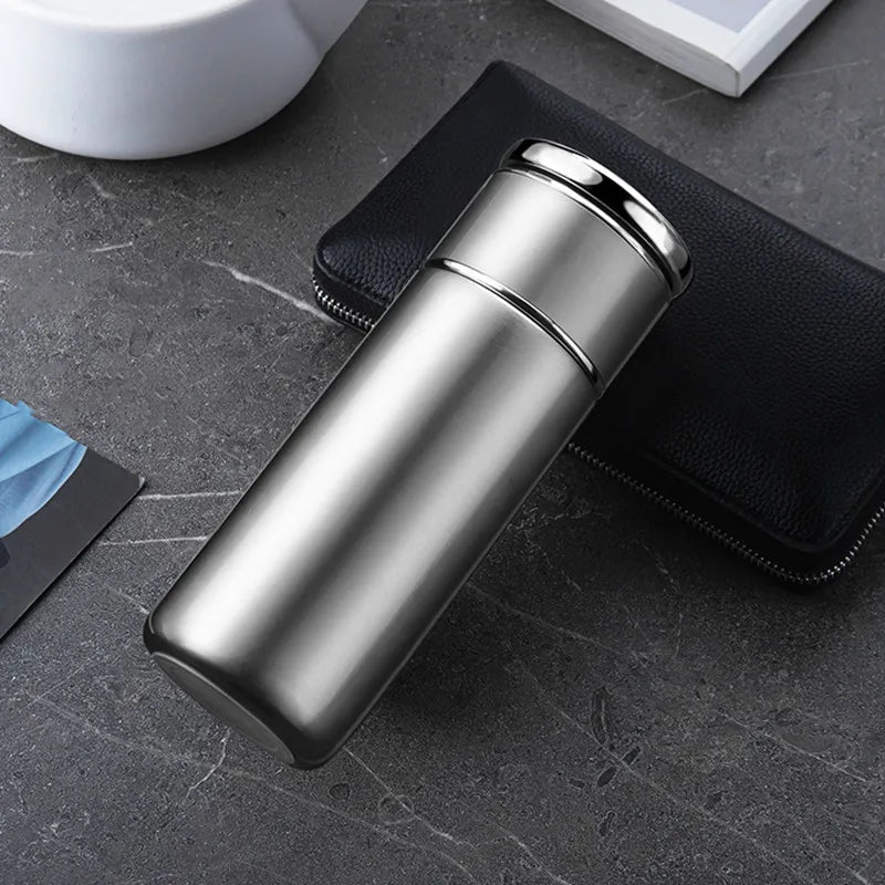 420ml Double Stainless Steel 304 Tea Vacuum Flask With Filter Leak-Proof Business Style Thermos Mug Thermal Water Bottle Tumbler