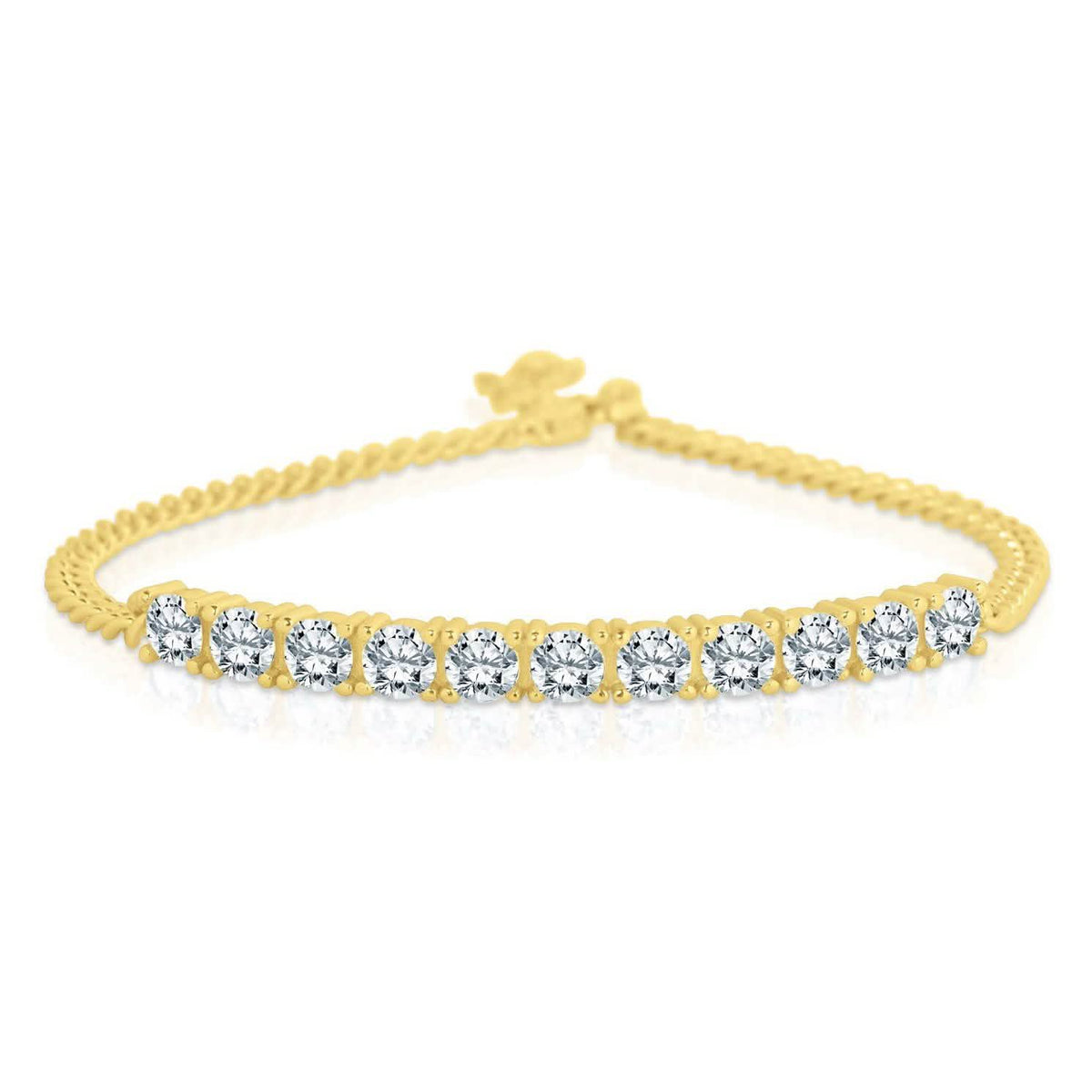 CZ Bar Curb Bracelet