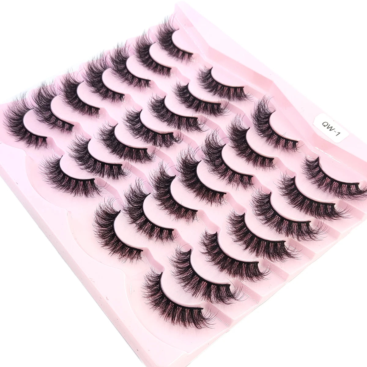 New 14 pairs of natural  artificial mink eyelashes soft false eyelashes crossed messy thick eyelashes extended makeup false ey