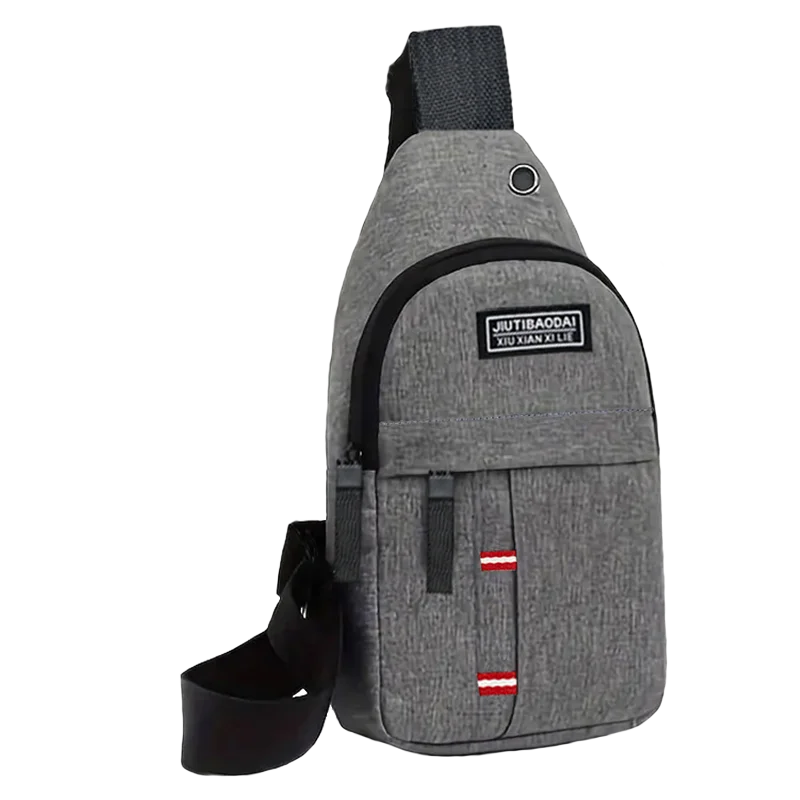 Men's fashionable, convenient, casual, waterproof, adjustable shoulder strap, large capacity waist bag suitable for outdoor acti