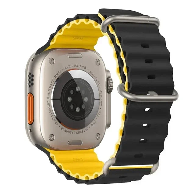 Ocean strap For Apple Watch Ultra 2 Band 49mm 10 9 8 7 45mm 41mm Silicone Bracelet Wristband iWatch 6 5 4 3 SE 44mm 40 42mm band