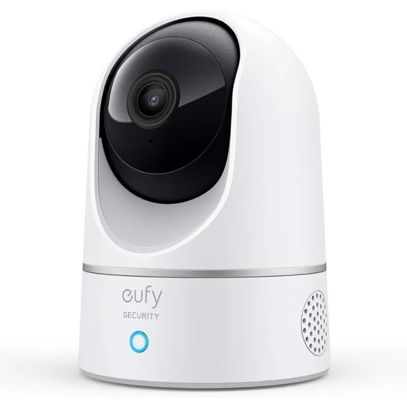 eufy Security Indoor Cam E220, Pan & Tilt, Indoor Security Camera, 2K - 3 MP Wi-Fi Plug-in, Voice Assistant Compatibility, Night