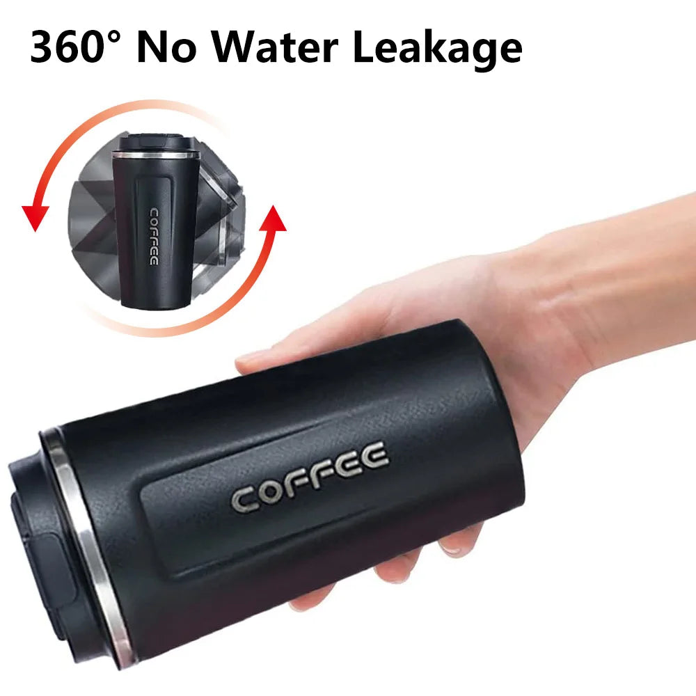 Stainless Steel Smart Coffee Tumbler Thermos Cup with Intelligent Temperature Display Portable Travel Mug 510ML Water Bottle