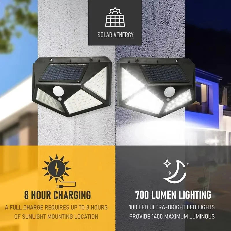 1/2/4Pcs Intelligent Light Controlled LED Solar Lights Waterproof Human Body Sensing Street Light for Outdoor Garden Lighting