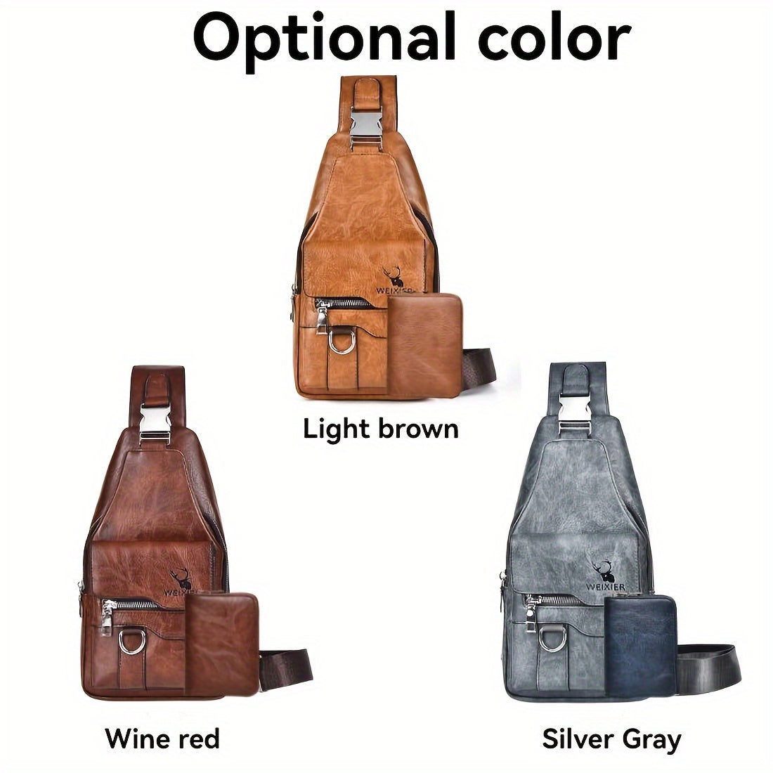 New Waterproof, Stainproof And Wear-resistant Ladies Crossbody Bag Ladies Chest Bag Handbag Shoulder Bag Shoulder Bag Hand Bag With Card Bag Two-piece Set, PU Fabric, Large Pocket And Large Capacity, Easy To Carry, New Textur